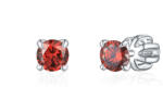 Olivie ezüst 4mm fülbevaló PIPPI RED 8361 (TON)