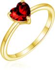 Olivie 8574 Ezüst gyűrű SZÍVECSKE GOLD Gyűrűméret: 12 (EU: 68-70) (TON)
