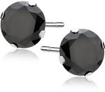 Olivie 9900 Ezüst fülbevaló BLACK RHODIUM Átmérő: 10mm (SEN)