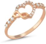 Olivie 7138 Ezüst gyűrű VÉGTELEN SZERELEM ROSE Gyűrűméret: 5 (EU: 49-50) (TRC)