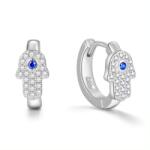 Olivie ezüst fülbevaló HAMSA 8490 (POL)