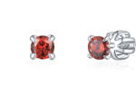 Olivie ezüst 3mm fülbevaló PIPPI RED 8360 (TON)