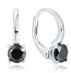 Olivie ezüst fülbevaló LOLA BLACK 8327 (POL)