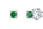 Olivie ezüst 3mm fülbevaló PIPPI GREEN 7947 (TON)