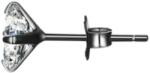Olivie ezüst fülbevaló 6 mm ZORA BLACK 1 db 8749 (BGR)