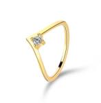 Olivie 8468 Ezüst gyűrű NYÍL GOLD Gyűrűméret: 8 (EU: 57-58) (MSC)