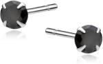 Olivie 9900 Ezüst fülbevaló BLACK RHODIUM Átmérő: 5mm (SEN)
