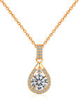 Olivie ezüst nyaklánc 1ct 6, 5mm MOISSANITE ROSE 9737 (HAI)