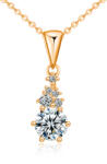 Olivie ezüst nyaklánc 1ct MOISSANITE ROSE 9832 (HAI)