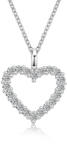 Olivie ezüst nyaklánc 0, 6ct MOISSANITE SZÍV 9803 (HAI)
