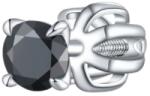 Olivie Stříbrná 3mm náušnice PIPPI BLACK 1 ks 8757 (TON)