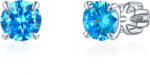 Olivie ezüst 6mm fülbevaló PIPPI BLUE 7964 (TON)