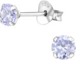 Olivie ezüst 4mm fülbevaló LILA 8670 (ELF)
