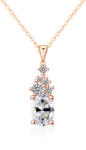 Olivie ezüst nyaklánc 1ct MOISSANITE ROSE 9825 (HAI)