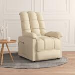 vidaXL Fotoliu rabatabil electric, crem, material textil GartenMobel Dekor (3073757)
