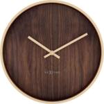 NeXtime Ceas de perete Oslo 30 cm lemn întunecat (3329 BR)