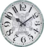 NeXtime Ceas de perete Henry alb-verde (3282 WI)