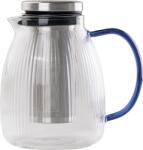 Zafferano Carafă pentru ceai cu infuzor T-Set 1, 2 l cu mâner albastru (TST00507)