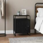 vidaXL Dulap de noapte Stejar Negru Lemn prelucrat GartenMobel Dekor (8007611)