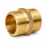  Niplu alamă 1, filet exterior-exterior, pentru instalații apă (NIPLU-ALAMA-1)