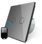 LIVOLO Intrerupator dublu cu touch Livolo, Wireless, Telecomanda inclusa (C7-C2/702R-15)