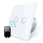 LIVOLO Intrerupator dublu cu touch Livolo, Wireless, Telecomanda inclusa (C7-C2/702R-11)