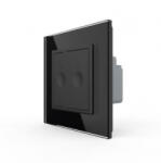 LIVOLO Intrerupator dublu cu touch Livolo cu rama din sticla, Serie noua (722000212SR)