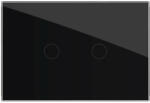 LIVOLO Intrerupator dublu cu touch Livolo din sticla, moduloar, standard Italian (VL-FC2-3G-12)