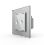 LIVOLO Intrerupator dublu cu touch Livolo cu rama din sticla, Serie noua (722000215SR)