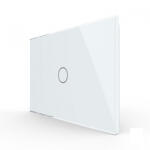 LIVOLO Intrerupator simplu, standard italian, cu panou sticla, 3M (VL-FC1-3G-3W)