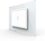 LIVOLO Intrerupator simplu cu touch Livolo cu rama din sticla, standard Italian 3m , Serie noua (VL-FC1-3WP-11)