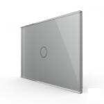 LIVOLO Intrerupator simplu, standard italian, cap scara cap cruce, cu panou sticla, 3M (VL-FC1S-3G-3I)