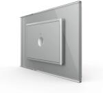 LIVOLO Intrerupator simplu cu touch Livolo cu rama din sticla, standard Italian 3m , Serie noua (VL-FC1-3IP)