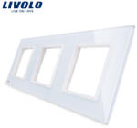 LIVOLO Rama priza tripla Livolo din sticla (1395)