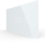 LIVOLO Intrerupator Dublu + Dublu cu Touch LIVOLO cu Rama Din Sticla, 4M, Standard Italian (VL-FC2/2-4W)