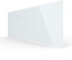 LIVOLO Panou Intrerupator Dublu + Dublu + Dublu cu Touch LIVOLO din Sticla, Standard Italian , 6 7M (1613)