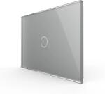 LIVOLO Panou intrerupator simplu cu touch Livolo din sticla, standard Italian 3M (1504)