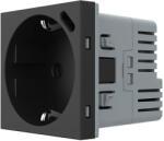 LIVOLOrand: Livolo Material Rama: Sticla Crystal t Modul Priza Schuko + usb-C Livolo, Standard German (1579)