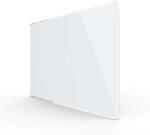 LIVOLO Panou intrerupator simplu cu touch Livolo din sticla, standard Italian 3M (1503)