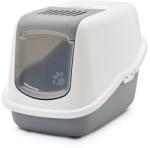SAVIC Nestor White-Grey - Covered Cat Litter Box - 56x39x38.5 cm - 1 pc