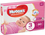 Huggies Scutece Huggies Ultra Comfort Mega Pack 3, Girl, 5 -9 Kg, 80 buc (5029053543604)