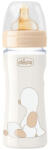 Chicco Biberon sticla Chicco Original Touch, tetina cauciuc, flux lent, 240ml, de la nastere (8058664121861)