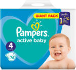 Pampers Scutece Pampers Active Baby, gigant pack, marimea 4, cantitate 76 de bucati, pentru 9-14 kg, cu strat aditional unic pentru protectie suplimentara pe timp de noapte (artpampers4art)