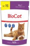 BIOCAT Hrana umeda pentru pisici, Biocat, Rata in sos, 100g (6423932001824)