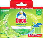 DUCK Rezerve odorizant gel pentru vasul toaletei Duck Fresh Discs Lime, 12 discuri (5000204608618)