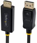 StarTech - 2 m-es DisplayPort - HDMI adapterkábel fogós csatlakozókkal, 4K 60Hz, HDR, egyirányú - 2M-DP-HDMI-4K60-GR (2M-DP-HDMI-4K60-GR)