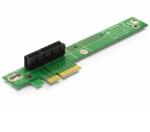 Delock PCIe x4 riser kártya (90° bal, 1U, teljes magasság 32 mm) (89103)