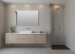 InspiroDesign BASE szögletes tükör alumínium kerettel, világítás nélkül 80x60 (TBASE-80x60)