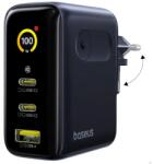 Baseus Incarcator retea Baseus PicoGo AE21 100W, Display, Fast Charger, 2x USB-C, 1x USB-A, Negru (E0121B00) - dwyn