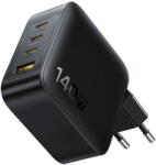 Baseus Incarcator retea Baseus EnerFill FH11 140W, GaN Fast Charger, 3x USB-C, 1x USB-A, Negru (E0121J00)